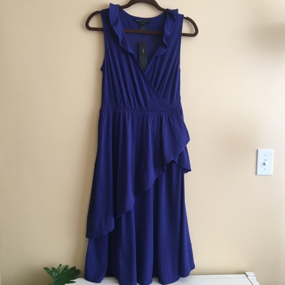 Marc by Marc Jacobs Dress, Sleeveless Dress, Navy Blue, XS